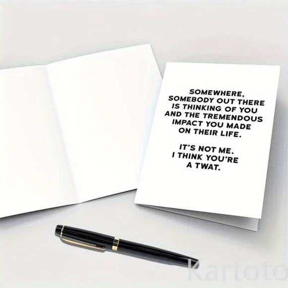 Birthday, Get Well or Just For the Hell of It Card - 5" x 7" - Picture 2 of 5